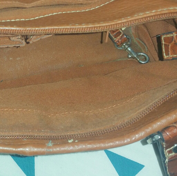 BROWN LEATHER BAG - Picture 6 of 7